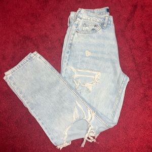 Aeropostale distressed mom jeans size 2